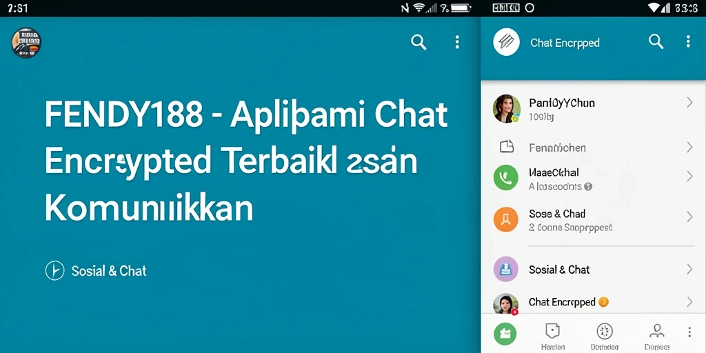 Antarmuka aplikasi FENDY188 yang nyaman dan aman untuk berkomunikasi.