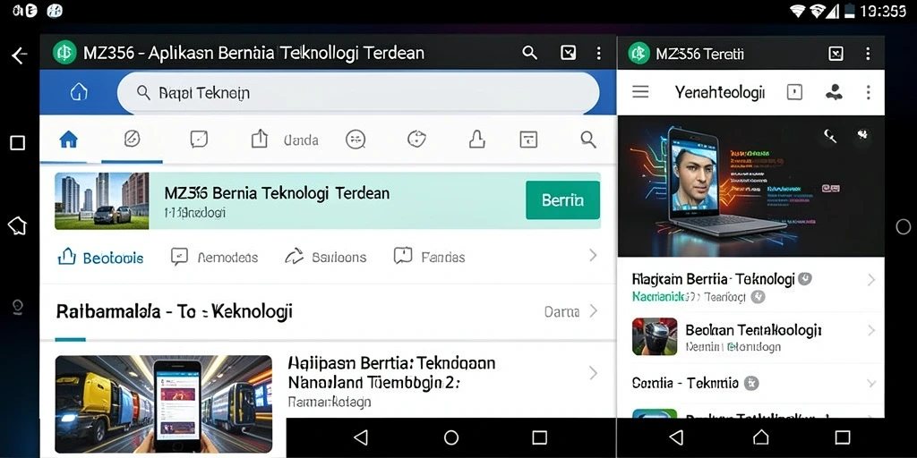 Tampilan antarmuka MZ356 yang bersih dan modern.