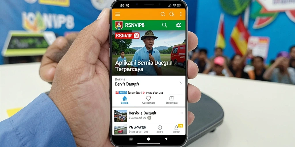 Tampilan antarmuka aplikasi RSNVIP8 yang modern dan informatif.